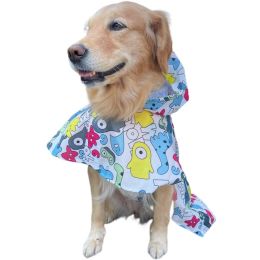 Waterproof Cape for Large and Small Dogs Windproof Raincoat Poncho for Pets - Monster2XL