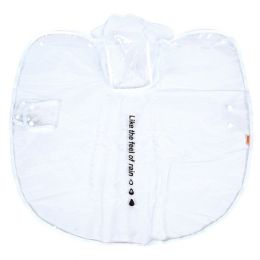 Pet Raincoat For Dog & Cat; Waterproof Dog Hooded Rain Jacket With Plastic; Dog Raincoat - White - XXL