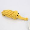 Natural Jute Dog Chewing Rope For Dental Tough With Cute Animals Fruit Eco-Friendly Knot - Elephant
