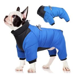 Pet Cotton Coat; Waterproof Warm Dog Jacket; Winter Dog Coat For Small Medium Large Dogs - Yellow - XL