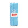 15Pcs/Roll Dog Cat Poop Bag Degradable Pet Garbage Bag Suitable for All Pets Outdoor Home Cleaning Bag For Pet Home Clean - Blue