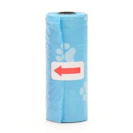 15Pcs/Roll Dog Cat Poop Bag Degradable Pet Garbage Bag Suitable for All Pets Outdoor Home Cleaning Bag For Pet Home Clean - Blue