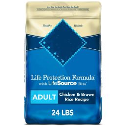 Life Protection Formula Chicken and Brown Rice Dry Dog Food for Adult Dogs;  Whole Grain - 24 lbs