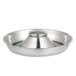 Stainless Steel Non-Slip Rubber Bottom Puppy Dog Bowl Easy to Clean Multi-Dog Feeding Bowl (3.6-4.7 Cup) - Small (2.5Cup)