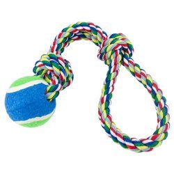 Toss'n'Floss Fling Rope with Tennis Ball - ADTY-002