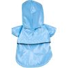 Baby Blue Pvc Waterproof Adjustable Pet Raincoat - X-Small