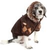 Designer Patterned Suede Argyle Sweater Pet Jacket - Medium