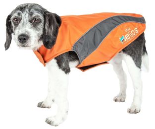Helios Octane Softshell Neoprene Satin Reflective Dog Jacket w/ Blackshark technology - Large