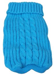 Heavy Cotton Rib-Collared Pet Sweater - Small