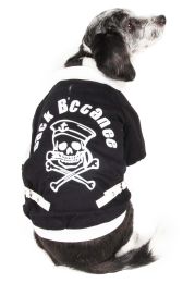 Varsity-Buckled Collared Pet Coat - X-Small