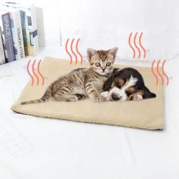 Self Warming Fleece Pet Mat - Beige