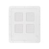Foldable Plastic Pet Dog Cat Flap Door Pet Screen Dog Fence Home Automatic Flap Door - White - L 37x43 cm