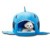 Shark Shape House Beds Tent Mat Small Dog Cat Puppy Beds Soft Dog House For Large Dogs Beds - Blue - 42x42x40 cm