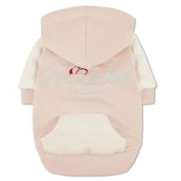 Touchdog 'Heritage' Soft-Cotton Fashion Dog Hoodie - Pink - Medium