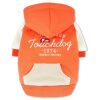 Touchdog 'Heritage' Soft-Cotton Fashion Dog Hoodie - Orange - Large