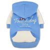 Touchdog 'Heritage' Soft-Cotton Fashion Dog Hoodie - Blue - Small