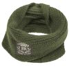Touchdog Heavy Knitted Winter Dog Scarf - Olive Green