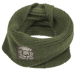Touchdog Heavy Knitted Winter Dog Scarf - Olive Green