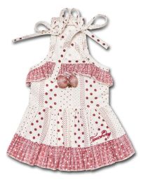 Touchdog Fetching Smock Designer Dog Dress - Red - Medium