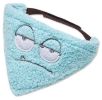 Touchdog 'Dizzy-Eyed Cyclops' Cotton Velcro Dog Bandana and Scarf - Blue - Small