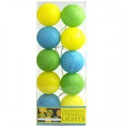 Multi-colored Yarn Ball String Lights (pack of 6) - KL23320