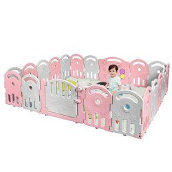 20-Panel Playpen with Music Box & Basketball Hoop - TY578760