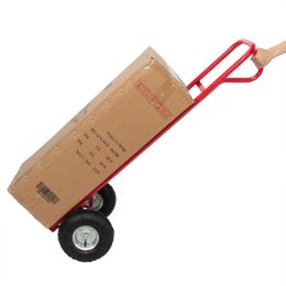 Free  shipping  Iron 150kg Non-foldable Luggage Cart Red  YJ - red