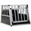 Dog Cage with Single Door 21.3"x27.2"x19.7" - Silver