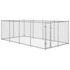 Outdoor Dog Kennel 26.2'x13.1'x6.6' - Silver