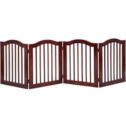 4 Panels Folding Freestanding Wood Pet Dog Safety Gate - PS7087PS7088