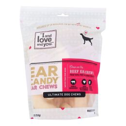 I And Love And You Dog Chews - Ear Candy - Beef Ear - 5 count - case of 6 - 1262492