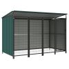 Outdoor Dog Kennel 99.6"x52.4"x64.6" - Green