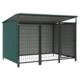 Outdoor Dog Kennel 76"x52.4"x45.7" - Green
