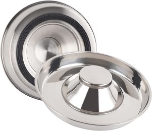 Stainless Steel Non-Slip Rubber Bottom Puppy Dog Bowl Easy to Clean Multi-Dog Feeding Bowl (3.6-4.7 Cup) - 2 Pack Small (2.5Cup)