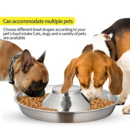Stainless Steel Non-Slip Rubber Bottom Puppy Dog Bowl Easy to Clean Multi-Dog Feeding Bowl (3.6-4.7 Cup) - 2 Pack Medium (3.6 Cup)