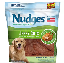 Nudges Health & Wellness Chicken Jerky Dog Treats;  40 oz. - 40 oz