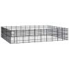 Outdoor Dog Kennel Steel 793.6 ftÂ¬â‰¤ - Black