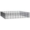 Outdoor Dog Kennel Steel 992 ftÂ¬â‰¤ - Black