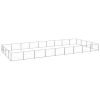 Dog Kennel Silver 387.5 ftÂ¬â‰¤ Steel - Silver