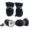 Dog Boots 4 PCS Set - Black - Small