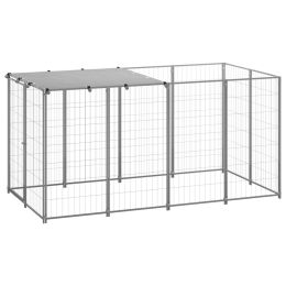 Dog Kennel Silver 26 ftÂ¬â‰¤ Steel - Silver