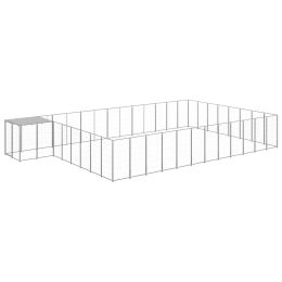 Dog Kennel Silver 325.6 ftÂ¬â‰¤ Steel - Silver