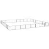 Dog Kennel Black 688.9 ftÂ¬â‰¤ Steel - Black