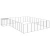 Dog Kennel Silver 273.5 ftÂ¬â‰¤ Steel - Silver