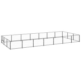 Dog Kennel Black 266.0 ftÂ¬â‰¤ Steel - Black