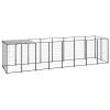 Dog Kennel Black 52.1 ftÂ¬â‰¤ Steel - Black