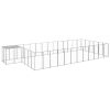 Dog Kennel Silver 247.5 ftÂ¬â‰¤ Steel - Silver