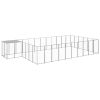 Dog Kennel Silver 208.4 ftÂ¬â‰¤ Steel - Silver