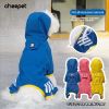 Small dog raincoat; body full surrounding; waterproof poncho pet clothes; with tow holes in the back - Lake blue - S (recommended weight 2-3 kg)