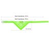 Adjustable Bandana Leather Pet Collar Triangle Scarf - Green - M